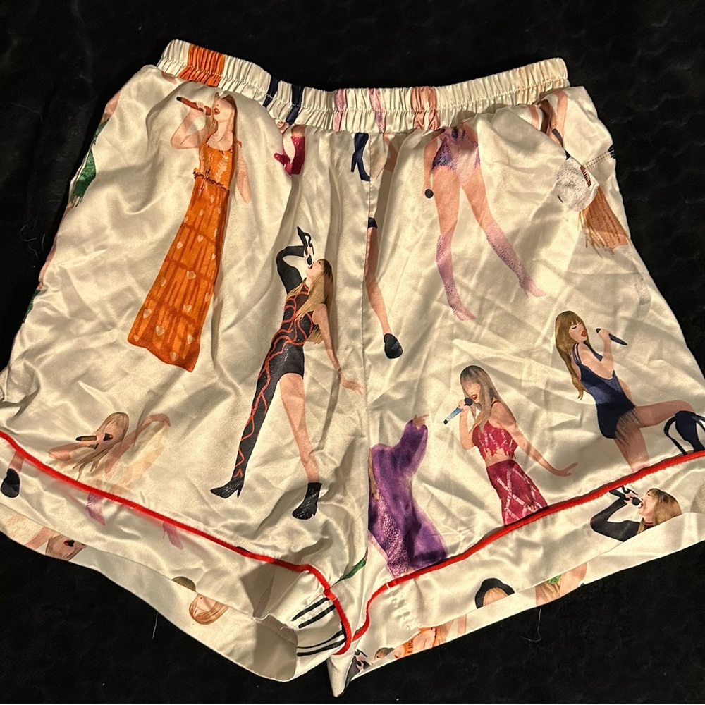 Taylor Swift Eras Tour Print Shorts